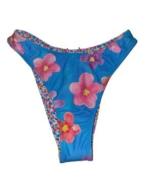 Wild Fable Reversible Blue Pink Hibiscus
Floral Bikini Bottoms